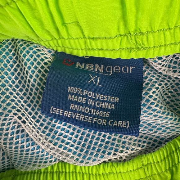 NBN Gear Men Swim Shorts‎ Trunks Size XL Blue Green Swimwear Beach Lined - Picture 6 of 8